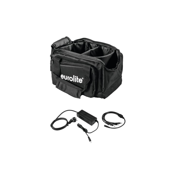 Eurolite - Set SB-14 Soft-Bag + Charger 4x AKKU Flat Light 1 - Accesorios Focos LED | Z-Bombilla
