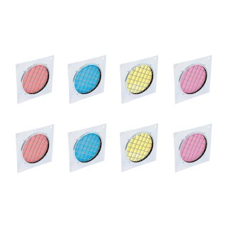 Eurolite - Set 8x Dichroic filter, silver frame PAR-56, assorted - Filtro Cor Gelatin | Z-Bombilla