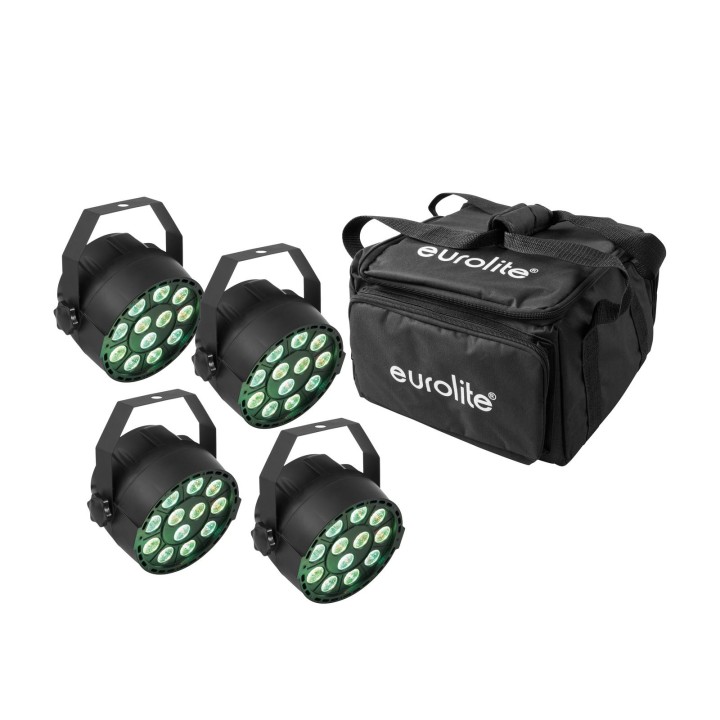 Eurolite - Set 4x LED PARty TCL Spot + Soft-Bag - Focos PAR LED | Z-Bombilla