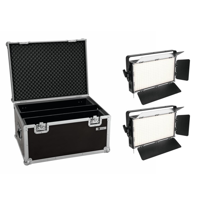 Eurolite - Set 2x LED PLL-360 3200K Panel + Case - Faretti LED diversi | Z-Bombilla