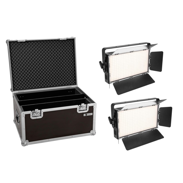 Eurolite - Set 2x LED PLL-360 6000K Panel + Case - LED Spotlights várias | Z-Bombilla