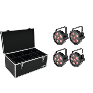 Eurolite - Set 4x LED SLS-6 TCL Spot + Case TDV-1 - Other LED's Spotlight | Z-Bombilla