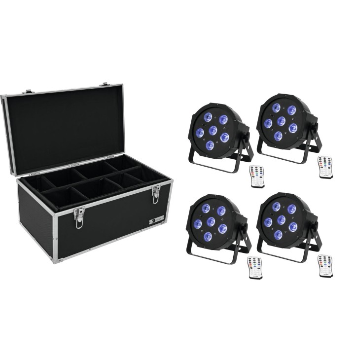 Eurolite - Set 4x LED SLS-603 TCL UV Floor + Case TDV-1 - Other LED's Spotlight | Z-Bombilla