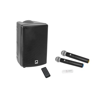 Omnitronic - Set WMAS-08BT MK2 wireless PA system + UWM-2HH USB Wireless mic set - Pack de Equipamento Musical | Z-Bombilla