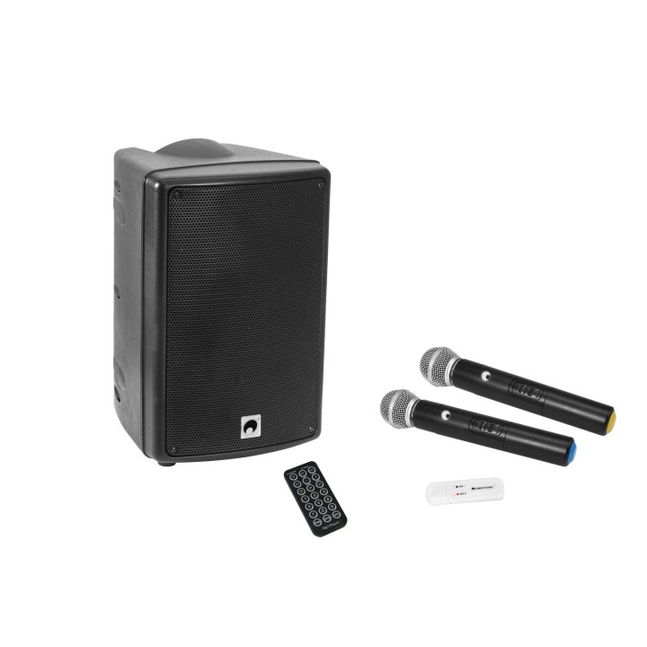 Omnitronic - Set WMAS-08BT MK2 wireless PA system + UWM-2HH USB Wireless mic set - Music Equipment Pack | Z-Bombilla