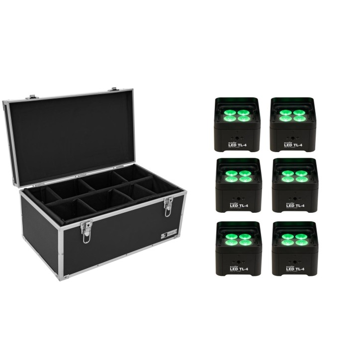 Eurolite - Set 6x LED TL-4 Trusslight + Case - LED Efeito Set | Z-Bombilla