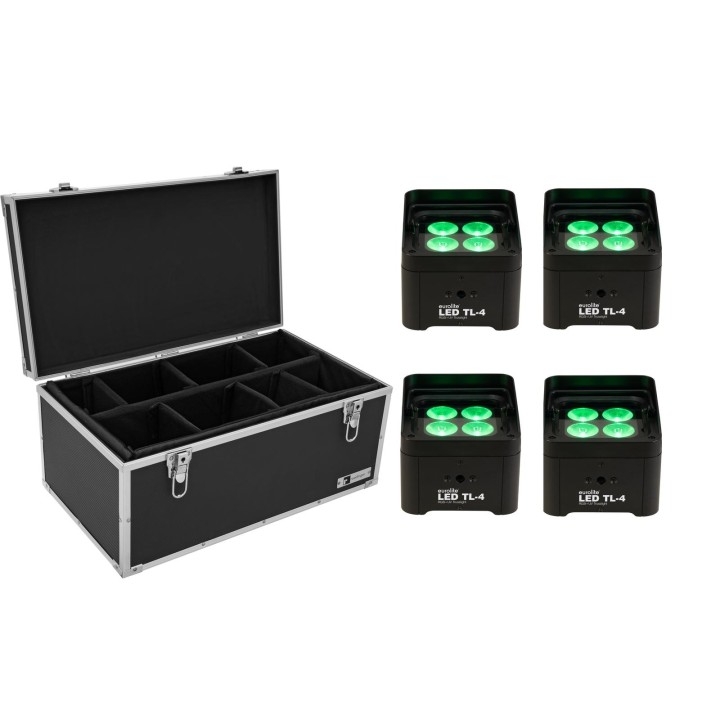 Eurolite - Set 4x LED TL-4 Trusslight + Case - LED Efeito Set | Z-Bombilla