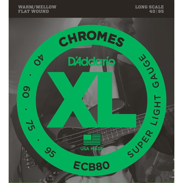 D'addario - ECB80 CHROMES BASS LIGHT LONG - Bass String | Z-Bombilla