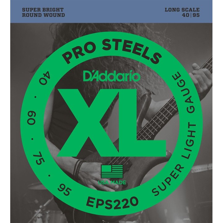 D'addario - EPS220 PROSTEELS SUPER LIGHT - Bass String | Z-Bombilla