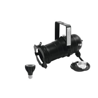 Eurolite - Set PAR-20 Spot bk + PAR-20 230V COB 6W E-27 LED 1800-3000K dim2warm - Foco PAR-20 | Z-Bombilla