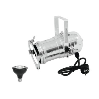 Eurolite - Set PAR-30 Spot sil+ PAR-30 230V COB 12W E-27 LED 1800-3000K dim2warm - Foco PAR-30 | Z-Bombilla