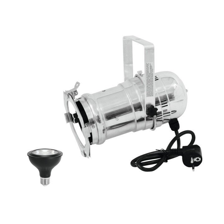 Eurolite - Set PAR-30 Spot sil+ PAR-30 230V COB 12W E-27 LED 1800-3000K dim2warm - Foco PAR-30 | Z-Bombilla