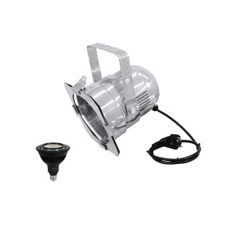 Eurolite - Set PAR-38 Spot sil + PAR-38 230V COB 18W E-27 LED 1800-3000k dim2warm - Foco PAR-36 | Z-Bombilla