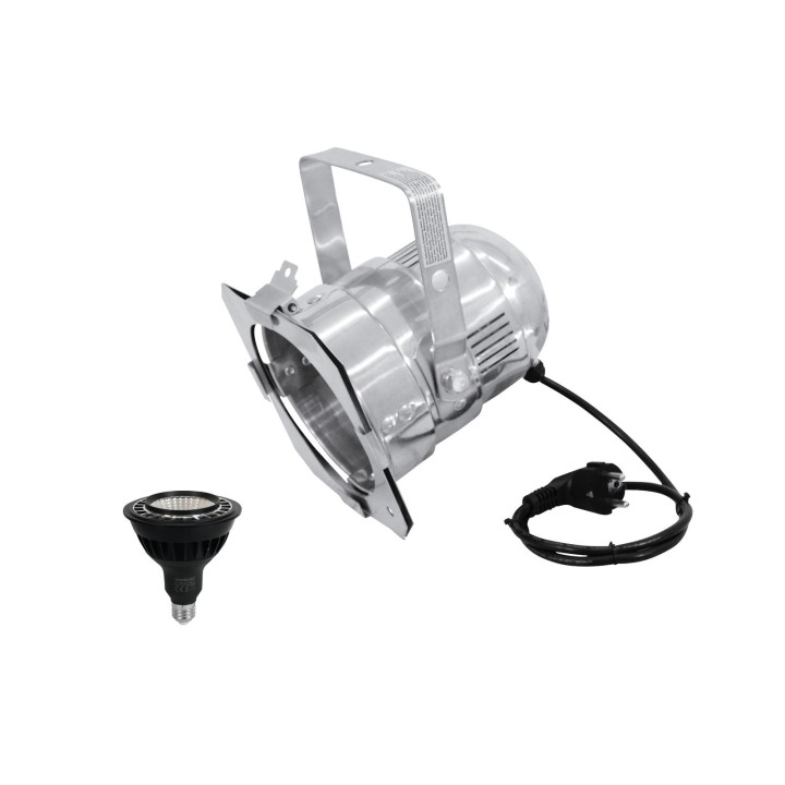 Eurolite - Set PAR-38 Spot sil + PAR-38 230V COB 18W E-27 LED 1800-3000k dim2warm - Foco PAR-36 | Z-Bombilla