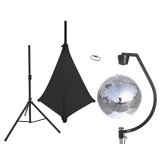 Eurolite - Set Mirror ball 50cm with stand and tripod cover black - Palle Specchio e Motori | Z-Bombilla