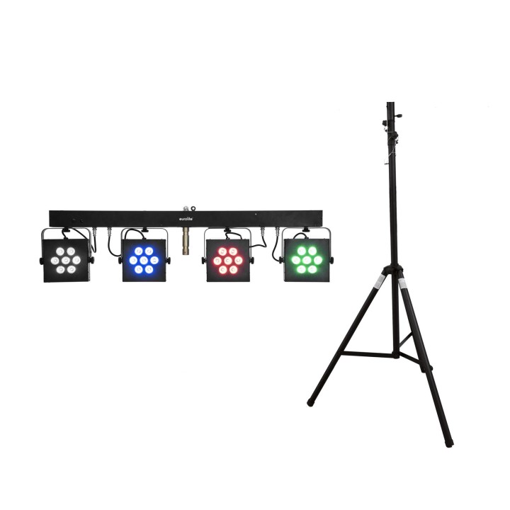 Eurolite - Set LED KLS-3002 + STV-40S-WOT Steel stand - LED Efeito Set | Z-Bombilla