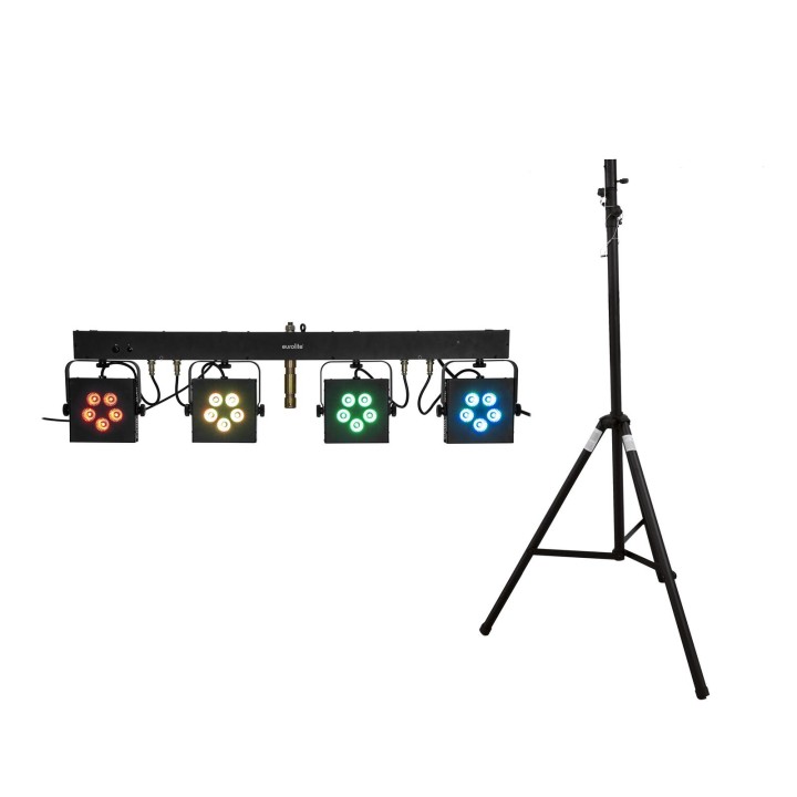 Eurolite - Set LED KLS-902 + STV-40S-WOT Steel stand - Set Efecte LED | Z-Bombilla