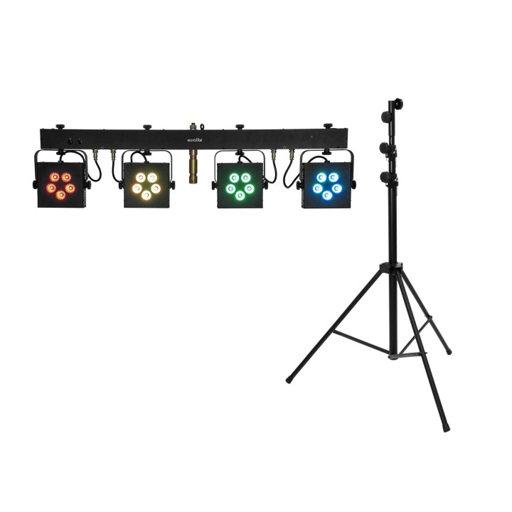 Eurolite - Set LED KLS-902 + STV-60-WOT EU Steel stand black - Effetto Set LED | Z-Bombilla