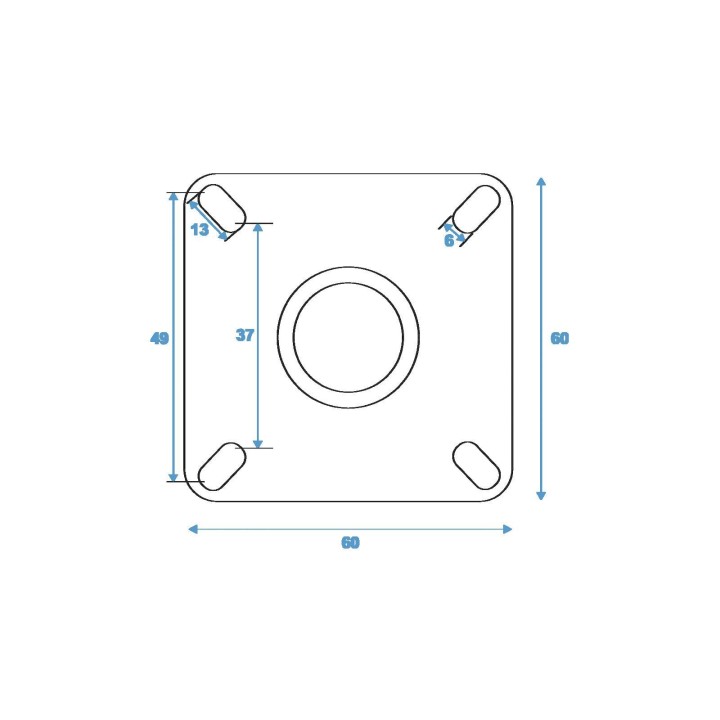 Roadinger - Swivel Castor 75mm grey - Rodas - Acessórios para Racks | Z-Bombilla