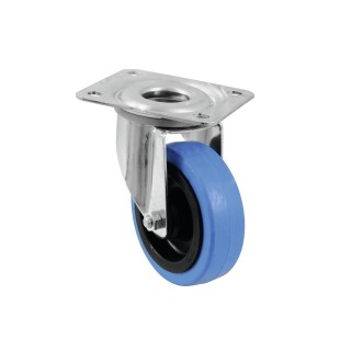 Roadinger - Swivel Castor 100mm BLUE WHEEL light blue - Rodas - Acessórios para Racks | Z-Bombilla
