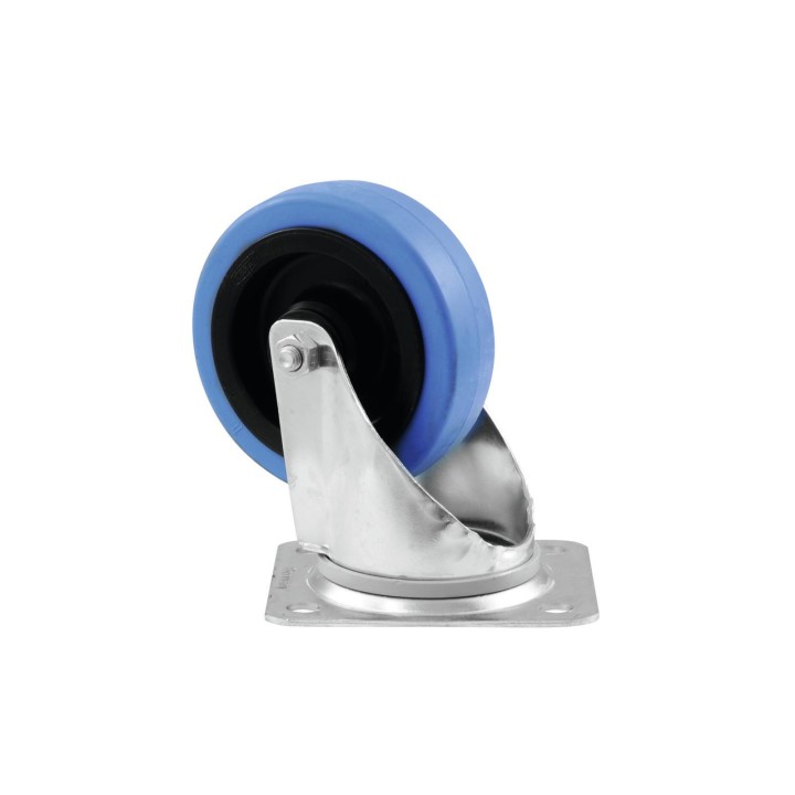 Roadinger - Swivel Castor 100mm BLUE WHEEL light blue - Rodes - Accessoris per Racks | Z-Bombilla
