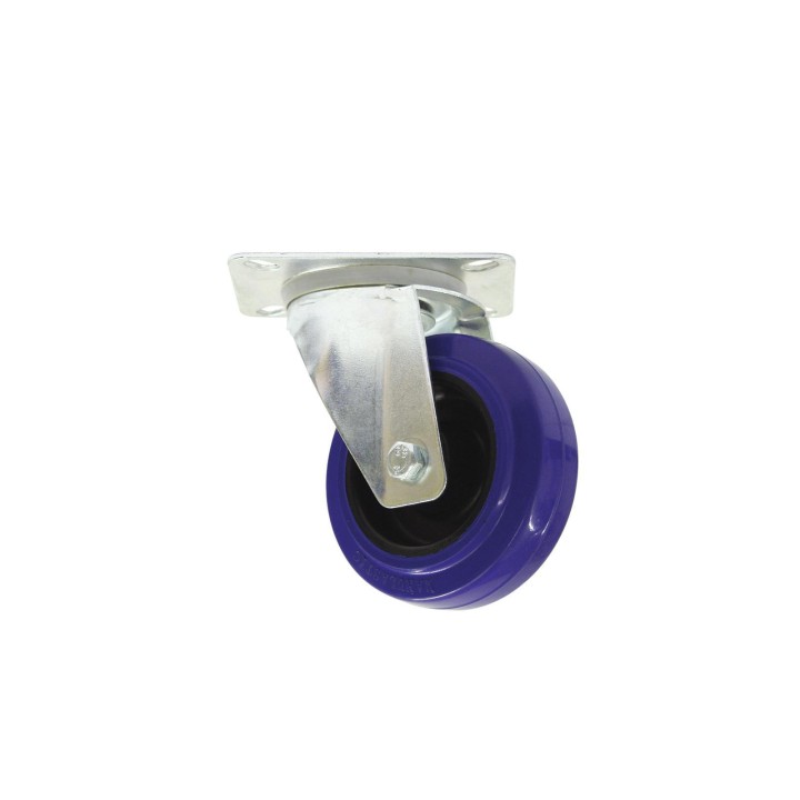 Roadinger - Swivel Castor 100mm blue shielded bearing - Rodes - Accessoris per Racks | Z-Bombilla