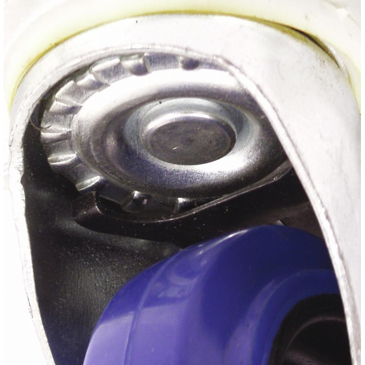 Roadinger - Swivel Castor 100mm blue with brake - Rodes - Accessoris per Racks | Z-Bombilla