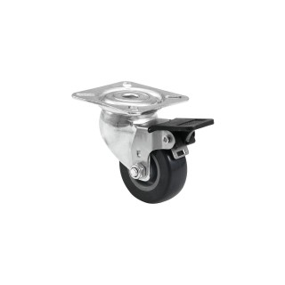 Roadinger - Swivel Castor 50mm grey with brake - Rodas - Acessórios para Racks | Z-Bombilla