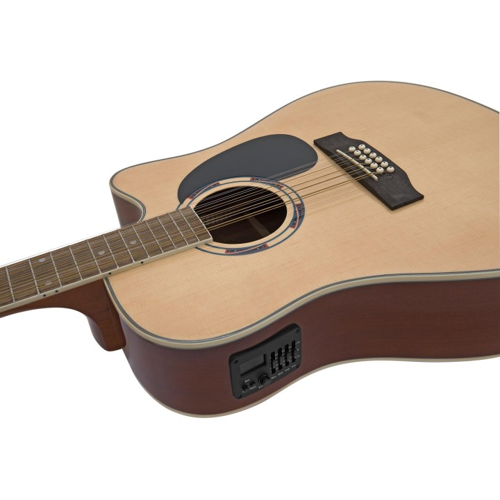 Dimavery - DR-612 Western guitar 12-string, nature - Acoustic Guitar | Z-Bombilla