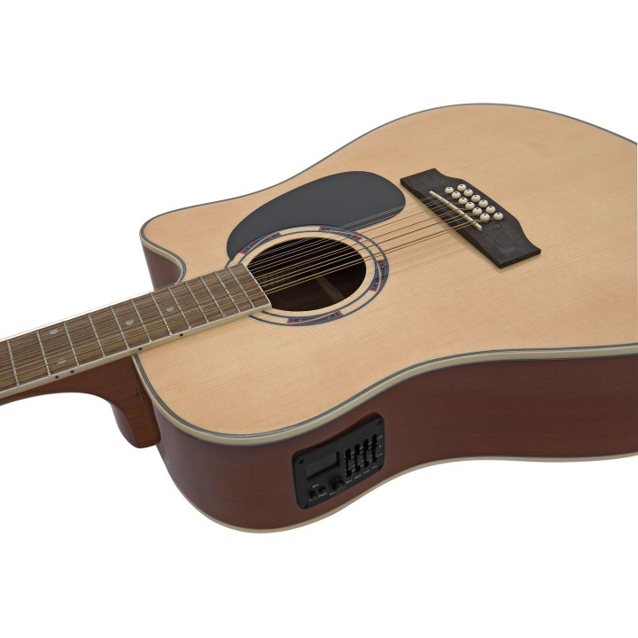 Dimavery - DR-612 Western guitar 12-string, nature - Acoustic Guitar | Z-Bombilla