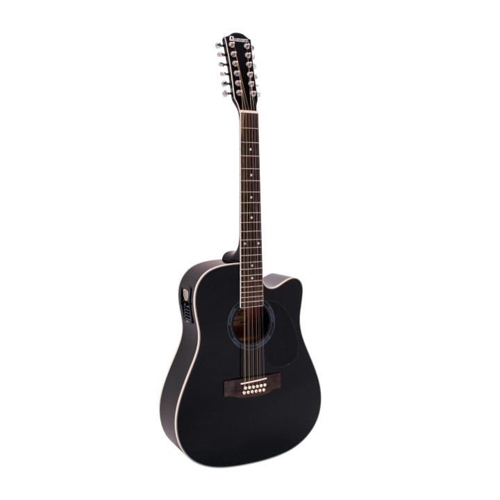 Dimavery - DR-612 Western guitar 12-string, black - Acoustic Guitar | Z-Bombilla