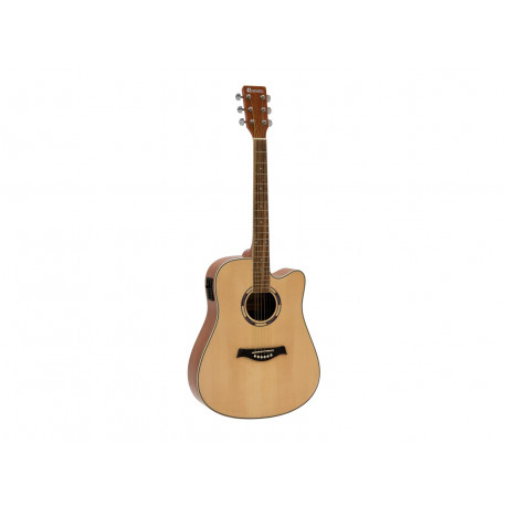 Dimavery - JK-500 Western guitar, Cutaway, nature 1