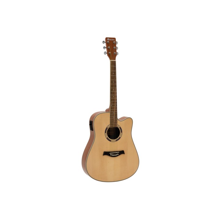 Dimavery - JK-500 Western guitar, Cutaway, nature - Acoustic Guitar | Z-Bombilla