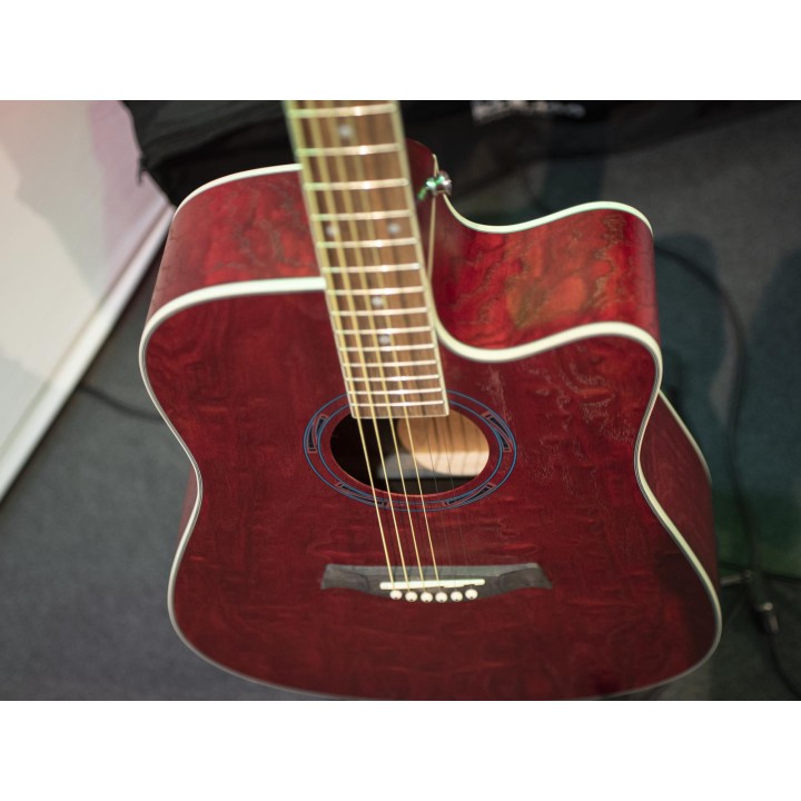 Dimavery - JK-510 Western guitar, cutaway, grained - Acoustic Guitar | Z-Bombilla