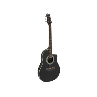 Dimavery - RB-300 Roundback, black - Acoustic Guitar | Z-Bombilla