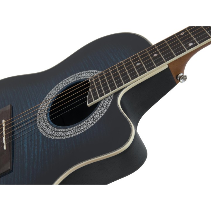 Dimavery - RB-300 Roundback, blue - Acoustic Guitar | Z-Bombilla