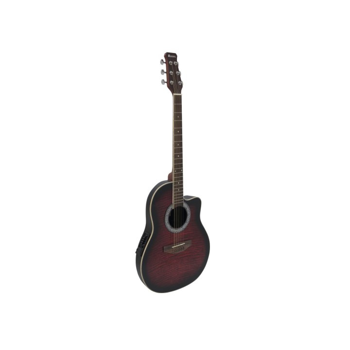 Dimavery - RB-300 Roundback, red - Acoustic Guitar | Z-Bombilla