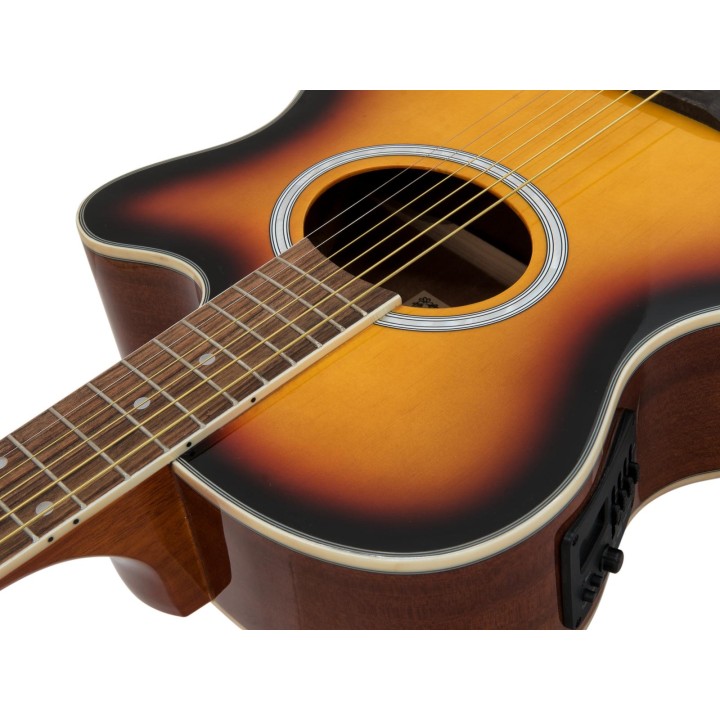 Dimavery - AW-400 Western guitar, sunburst - Acoustic Guitar | Z-Bombilla