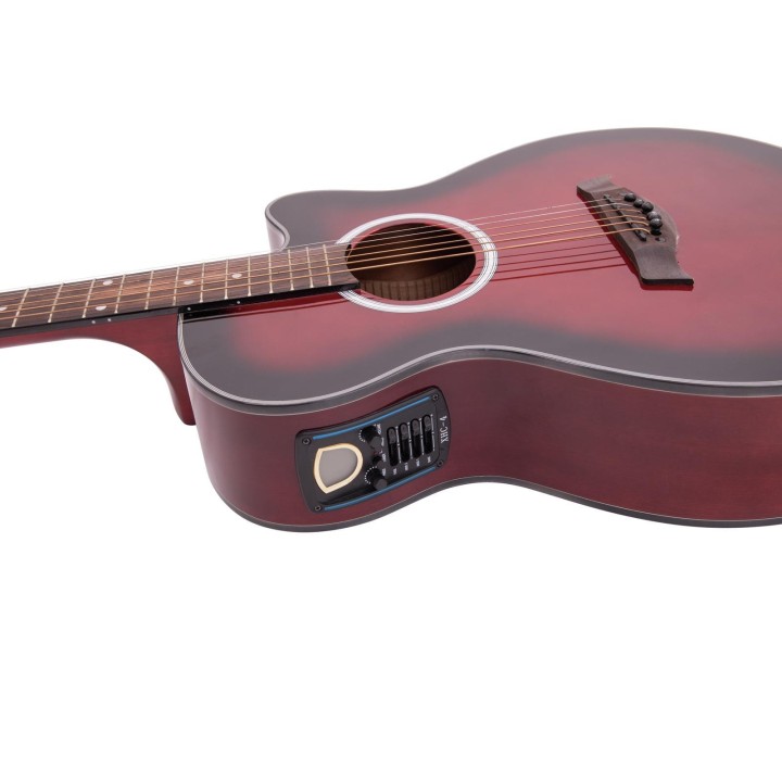 Dimavery - AW-400 Western guitar, redburst - Acoustic Guitar | Z-Bombilla