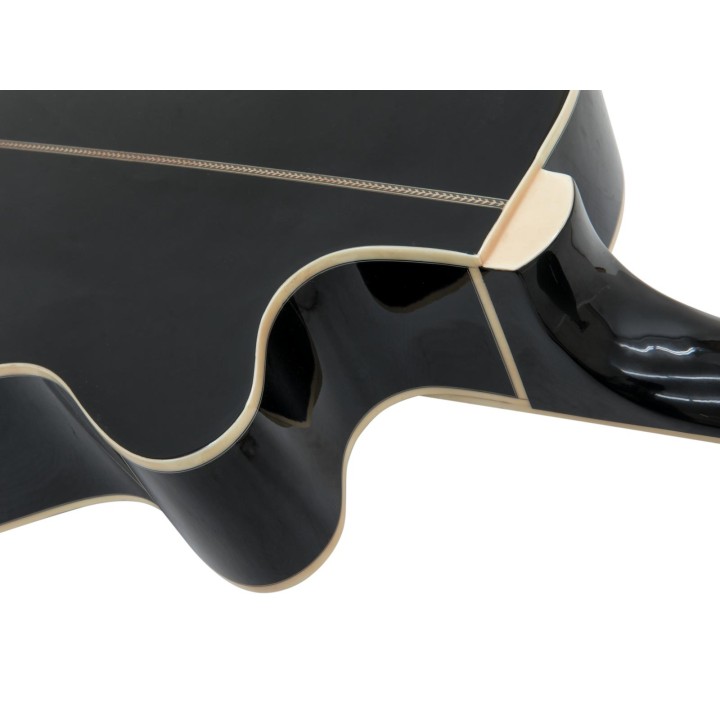 Dimavery - AW-400 Western guitar LH, black - Acoustic Guitar | Z-Bombilla