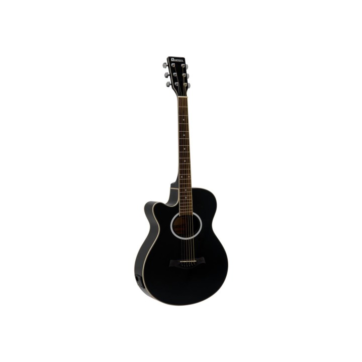 Dimavery - AW-400 Western guitar LH, black - Acoustic Guitar | Z-Bombilla