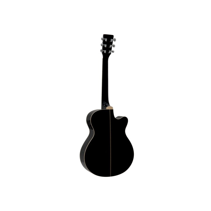 Dimavery - AW-400 Western guitar LH, black - Acoustic Guitar | Z-Bombilla