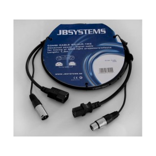 JBsystems - COMBI CABLE IEC/XLR 5M - Sinal e Cabo de Alimentação | Z-Bombilla