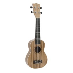 Dimavery - UK-400 Ukulele soprano "Zebrawood" - Ukelele | Z-Bombilla