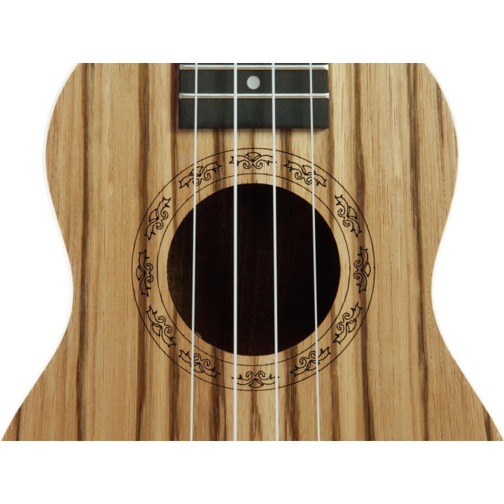 Dimavery - UK-400 Ukulele soprano "Zebrawood" - Ukelele | Z-Bombilla