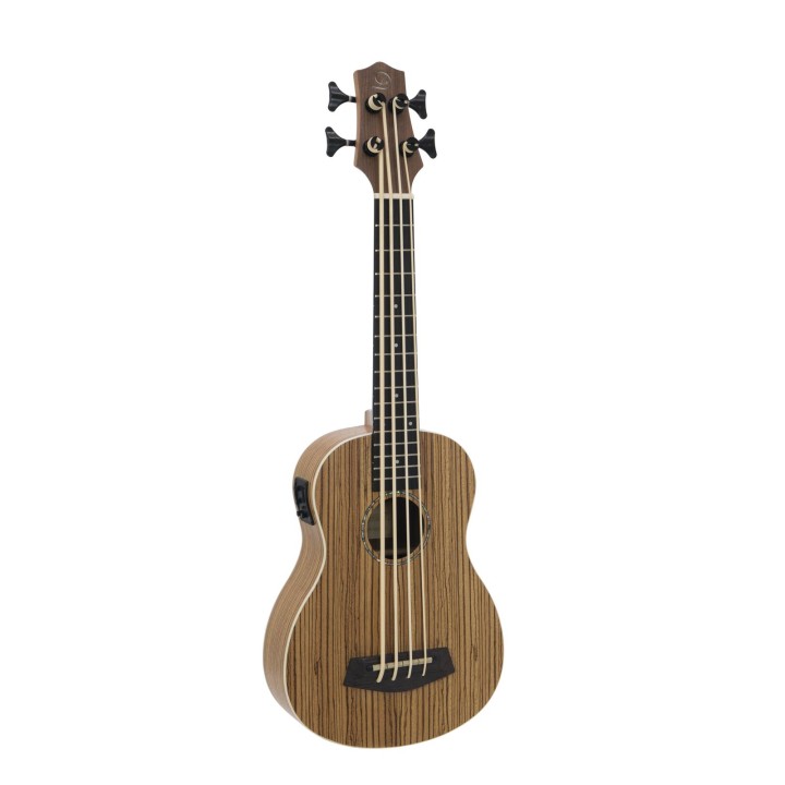 Dimavery - UK-700 Bass Ukulele, Zebra - Ukelele | Z-Bombilla