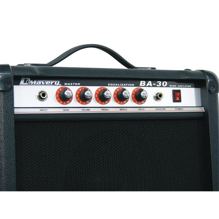 Dimavery - BA-30 Bass amplifier 30W - Amplificador de Guitarra - Combos | Z-Bombilla