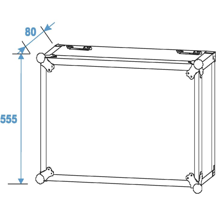 Roadinger - Rack Profi 10U 45cm with wheels - Caixa 19" | Z-Bombilla