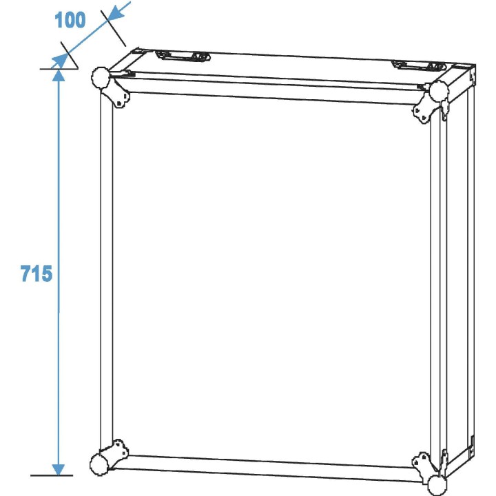 Roadinger - Rack Profi 15U 45cm with wheels - Caixa 19" | Z-Bombilla