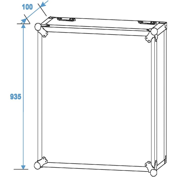 Roadinger - Rack Profi 20U 45cm with wheels - Caixa 19" | Z-Bombilla